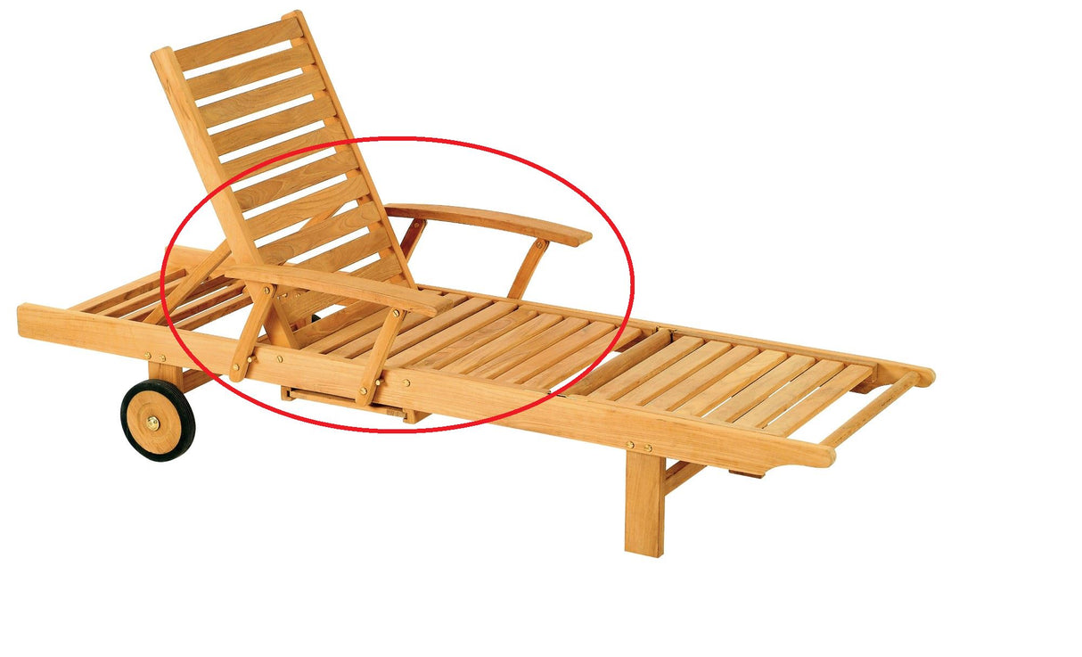 Les Jardins Kit d'accoudoirs pour bain de soleil Azur