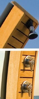 Les Jardins Kit solaire avec robinetterie pour douche Odalo courbée