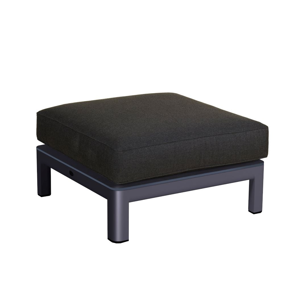 Les Jardins Koton / Tekura Coussin d'assise pour pouf Tissu Sunbrella Gris Grafito