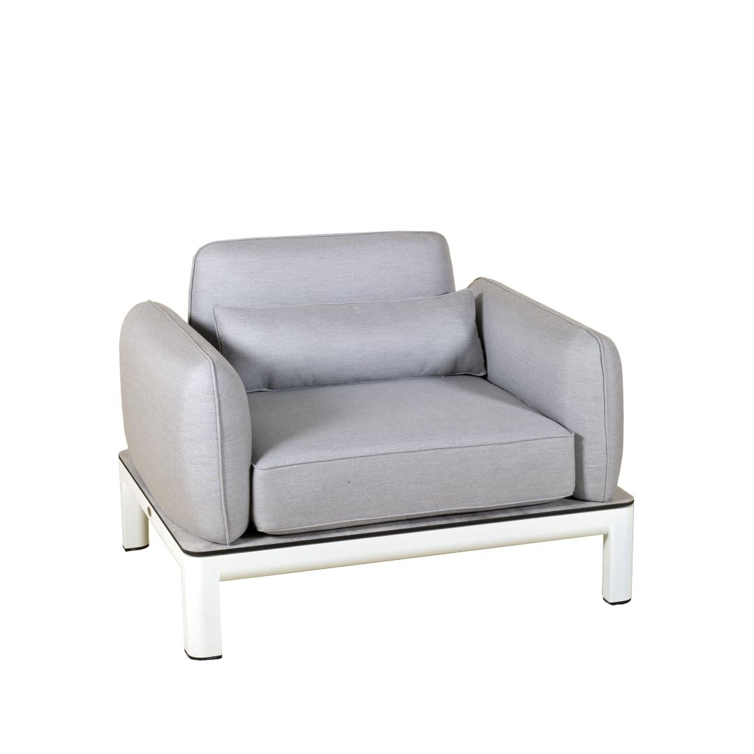 Les Jardins Koton / Tekura Coussins pour fauteuil Tissu Sunbrella Gris clair