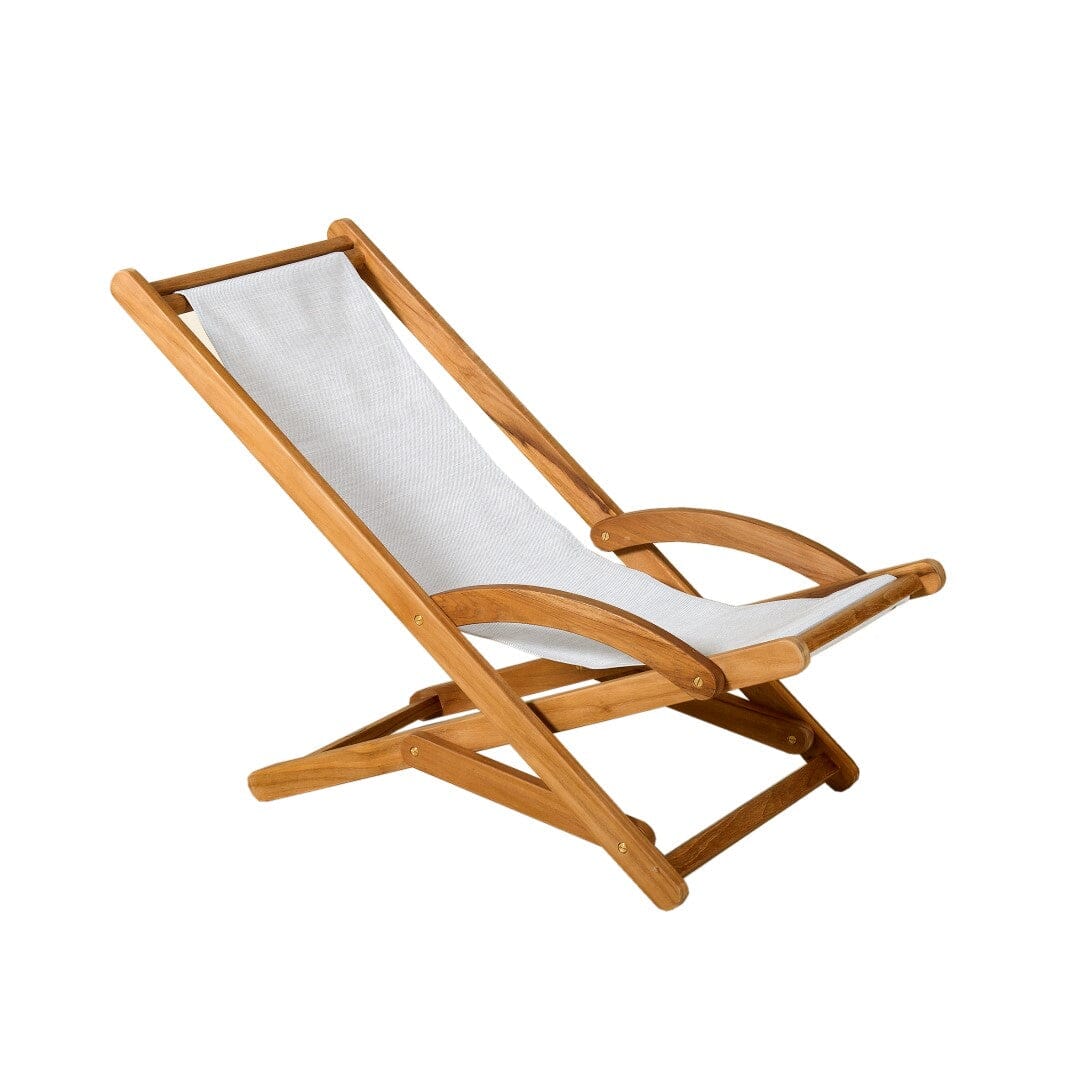 Les Jardins Marina Armature chilienne en teck, toile en sus