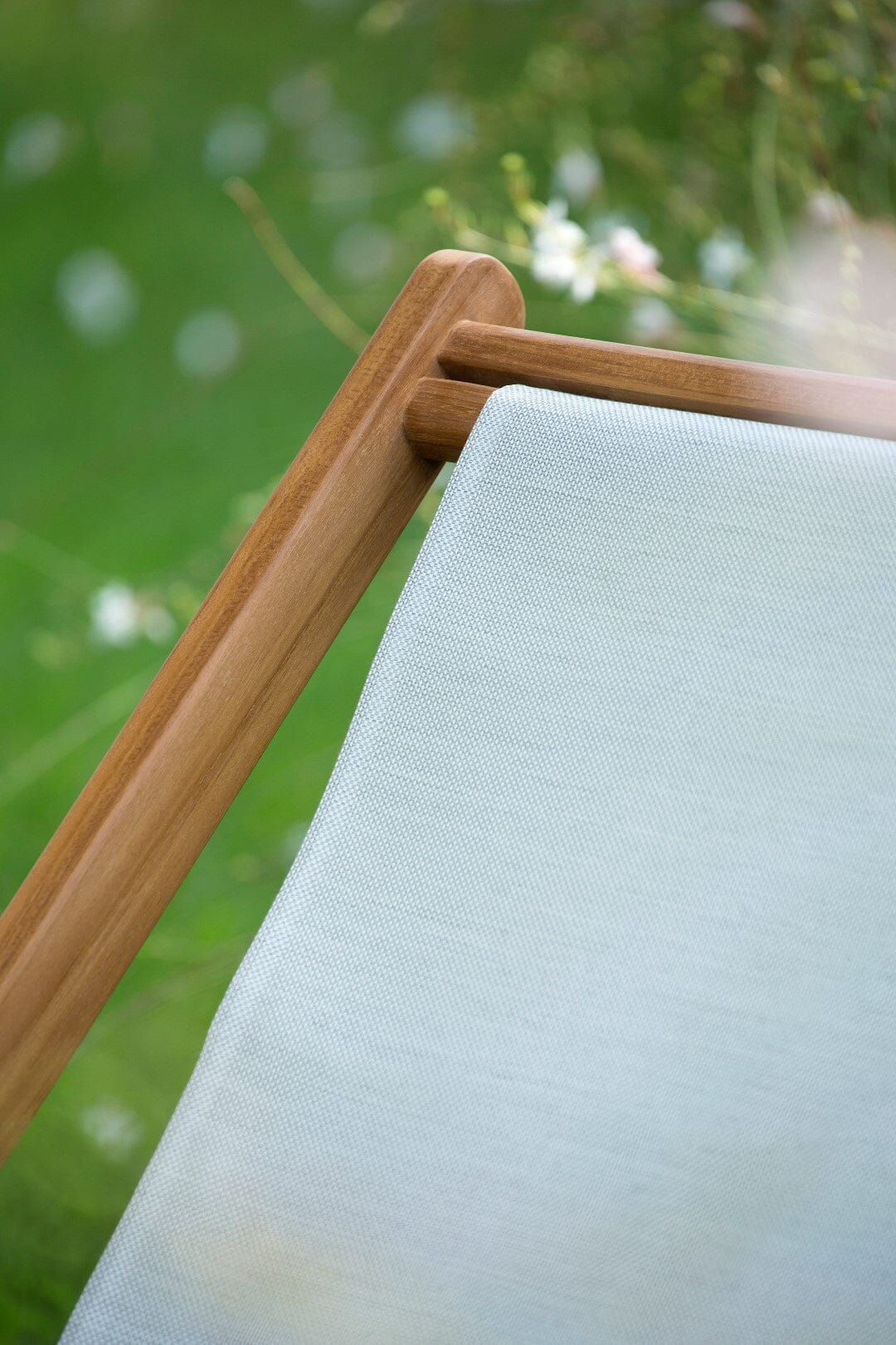 Les Jardins Marina Armature chilienne en teck, toile en sus