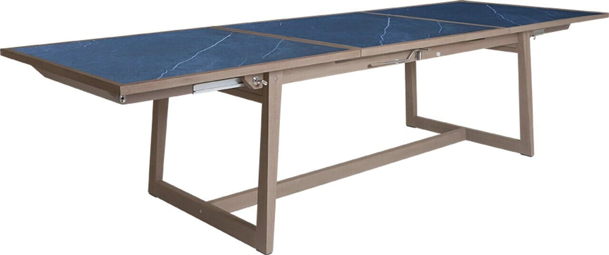 Les Jardins Skaal Structure Table extensible 210/320x106cm Plateaux céramique en sus Duratek