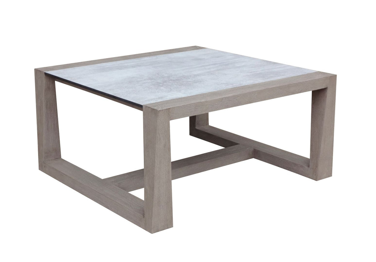Les Jardins Skaal Table basse small 65x65cm Duratek - HPL Béton ciré