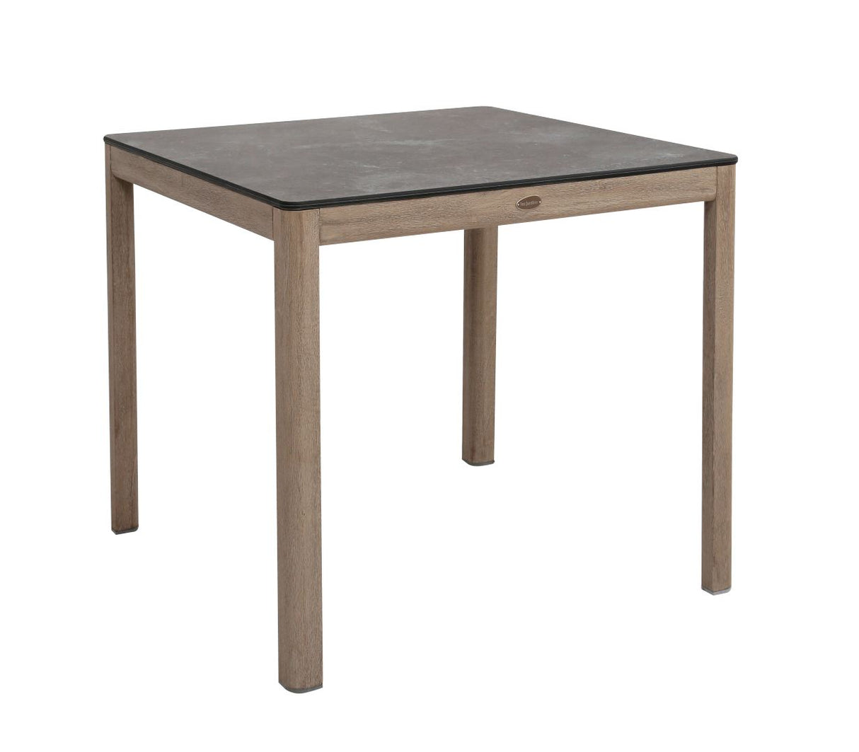 Les Jardins Skaal Table Bistro 80x80cm HPL décor Ardoise