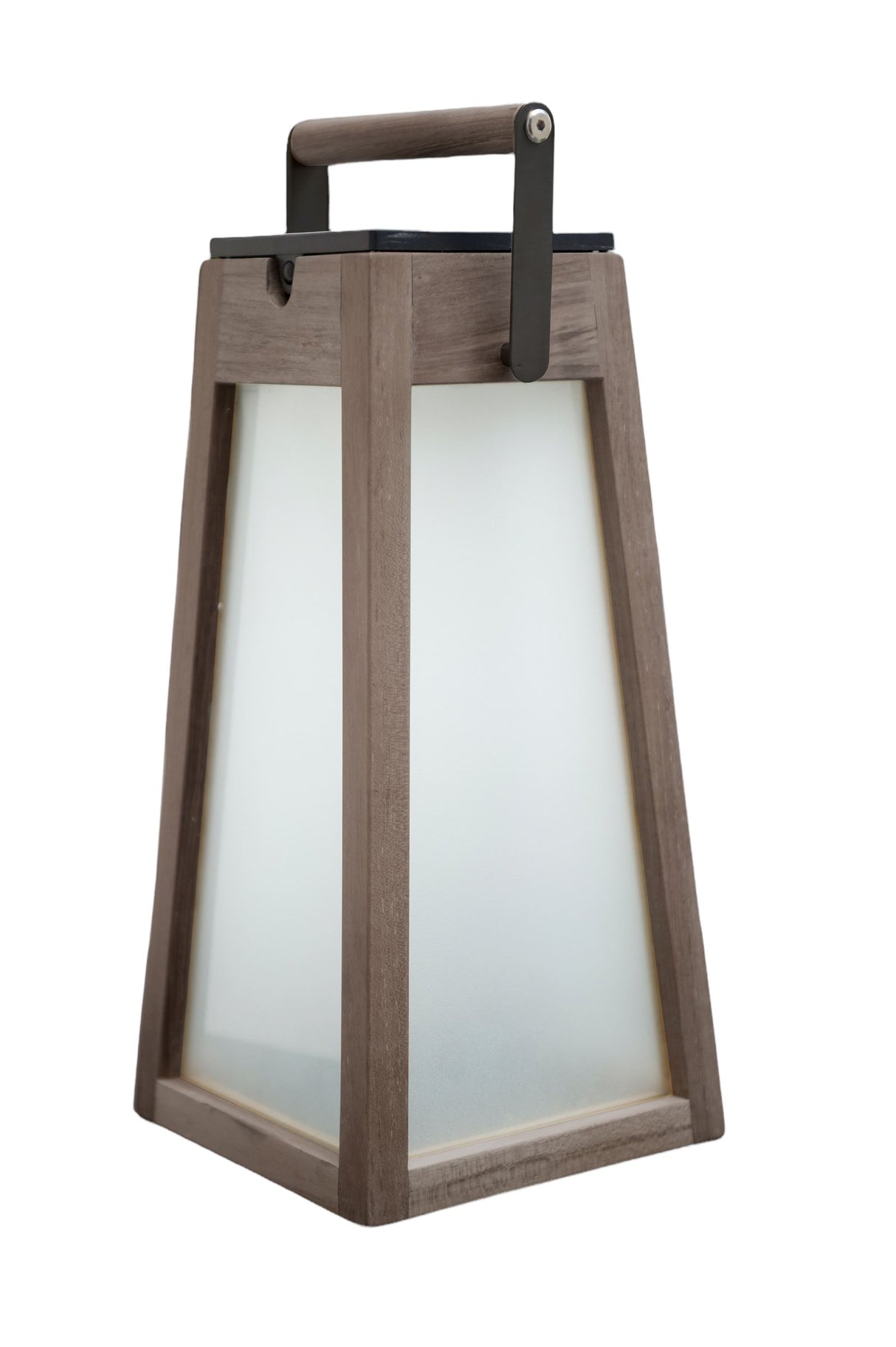 Les Jardins Tecka Lanterne 500 Teck Duratek et verre dépoli