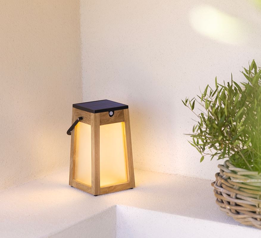 Les Jardins Tecka Lanterne solaire 300 Teck