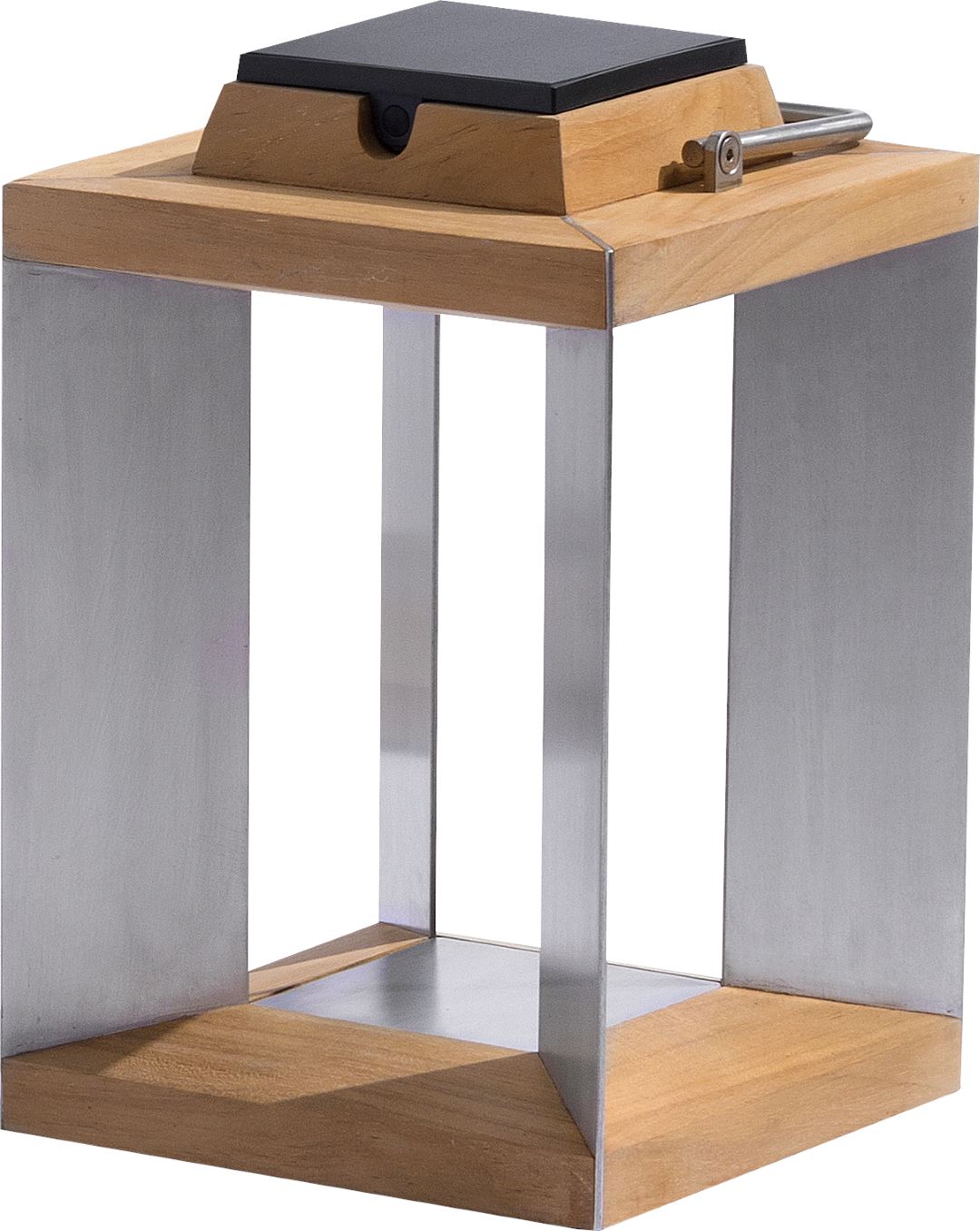 Les Jardins Teckinox Lanterne petit modèle Teck naturel et Inox