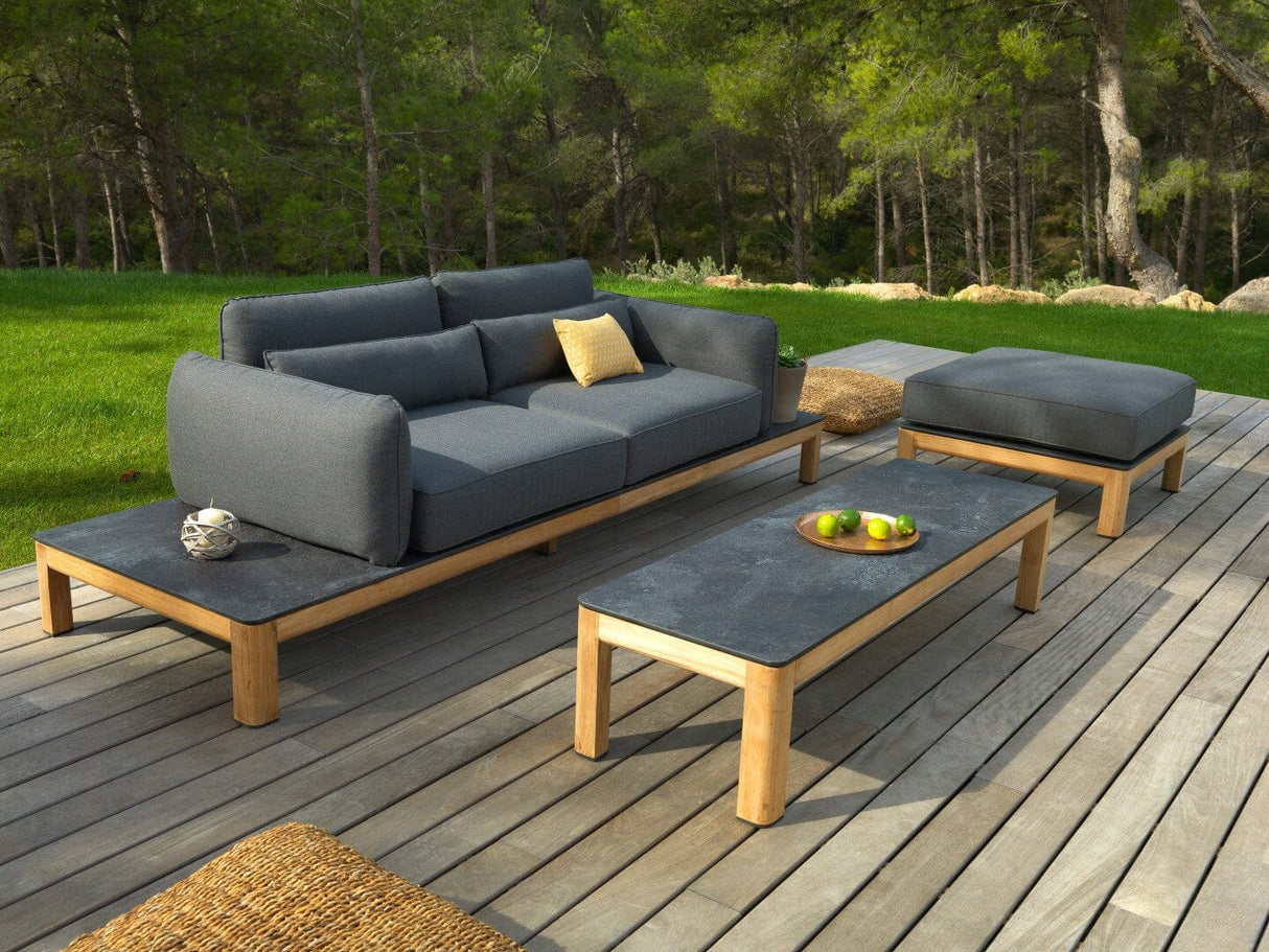 Les Jardins Tekura Structure Canapé 270cm, coussins en sus