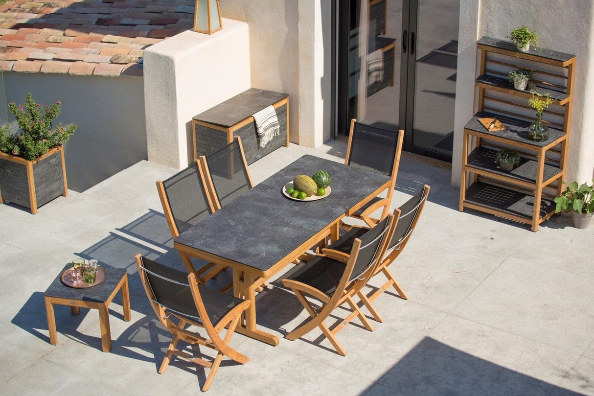 Les Jardins Tekura Table extensible balcon 120/160x75cm