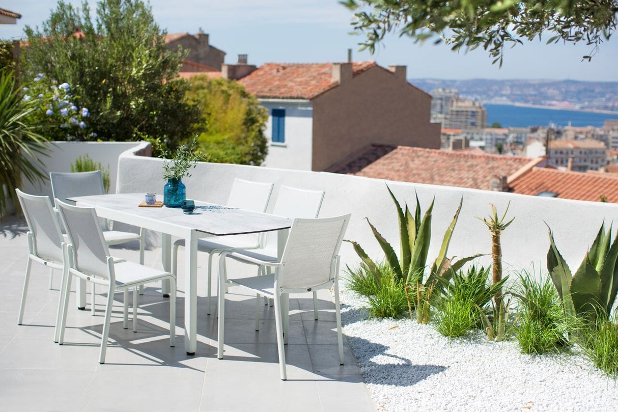 Les Jardins Ticao Table à rallonge 145-185 x 75cm