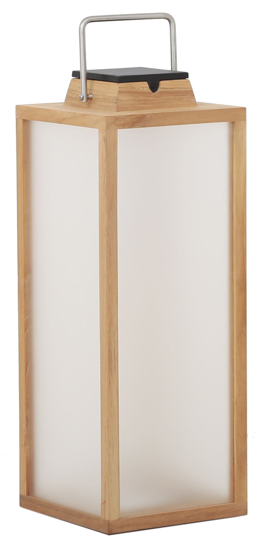 Les Jardins Tradition Lanterne teck grand modèle Teck naturel et verre dépoli