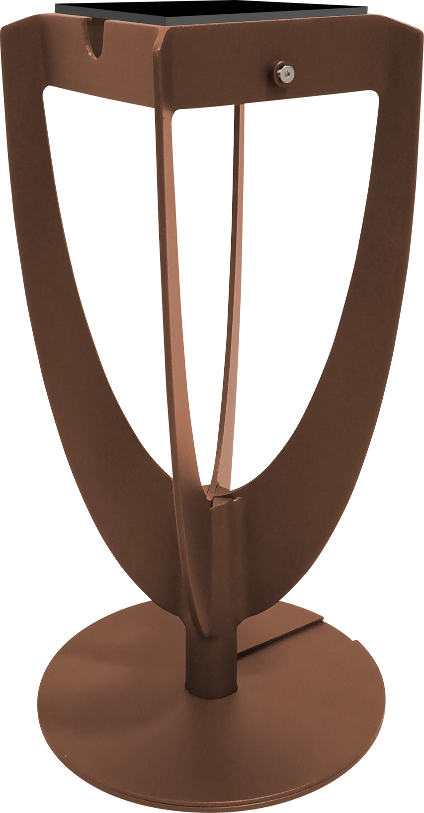 Les Jardins Tulipe Lampe Solaire Alu Corten