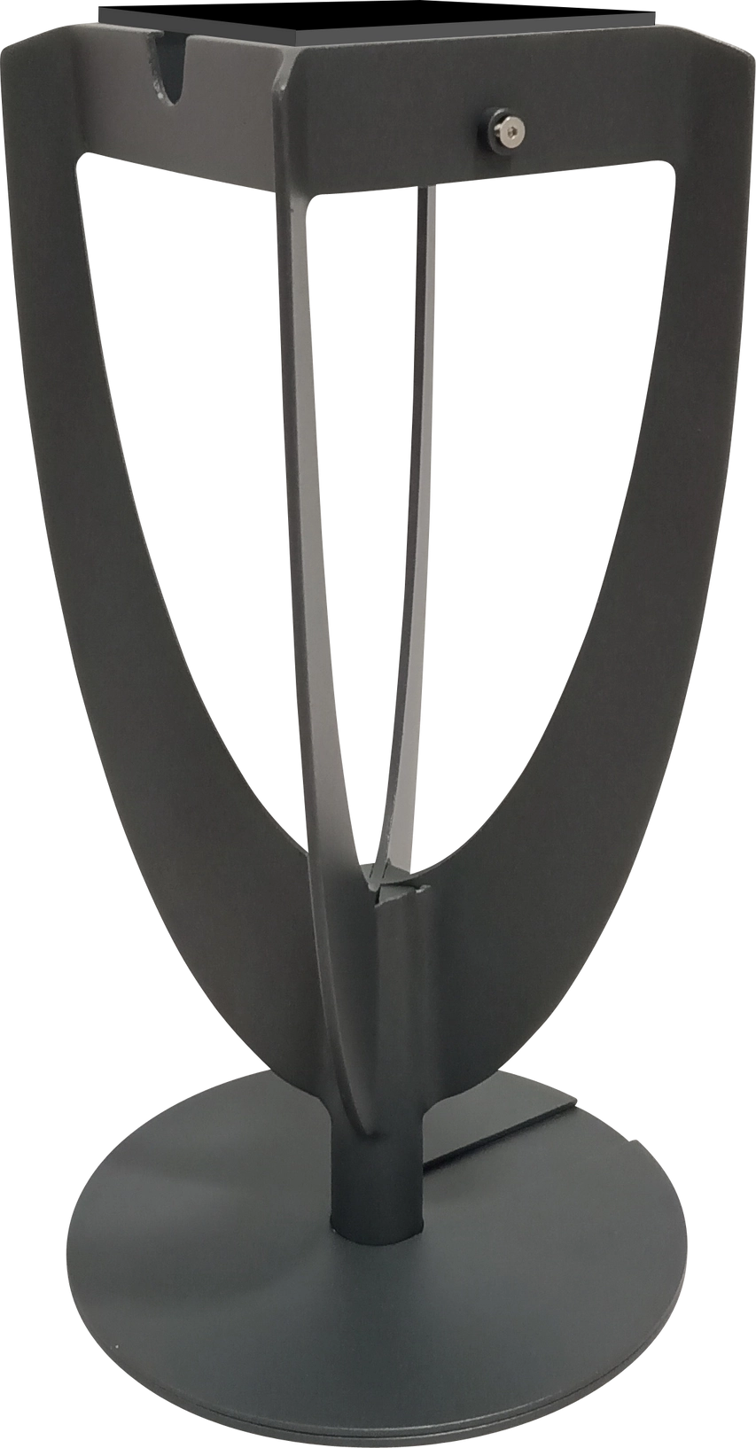 Les Jardins Tulipe Lampe Solaire Alu Gris espace