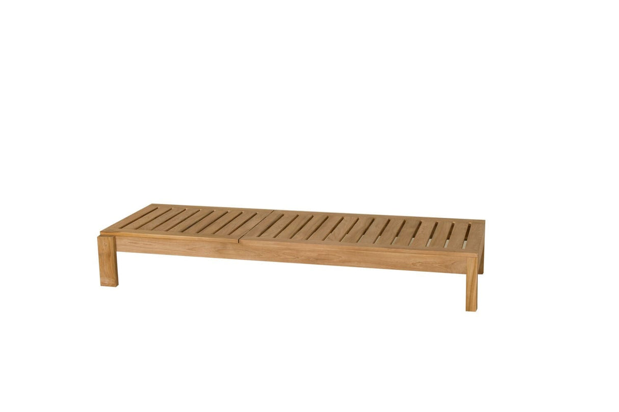 Les Jardins Valteck Bain de soleil avec lattes en teck