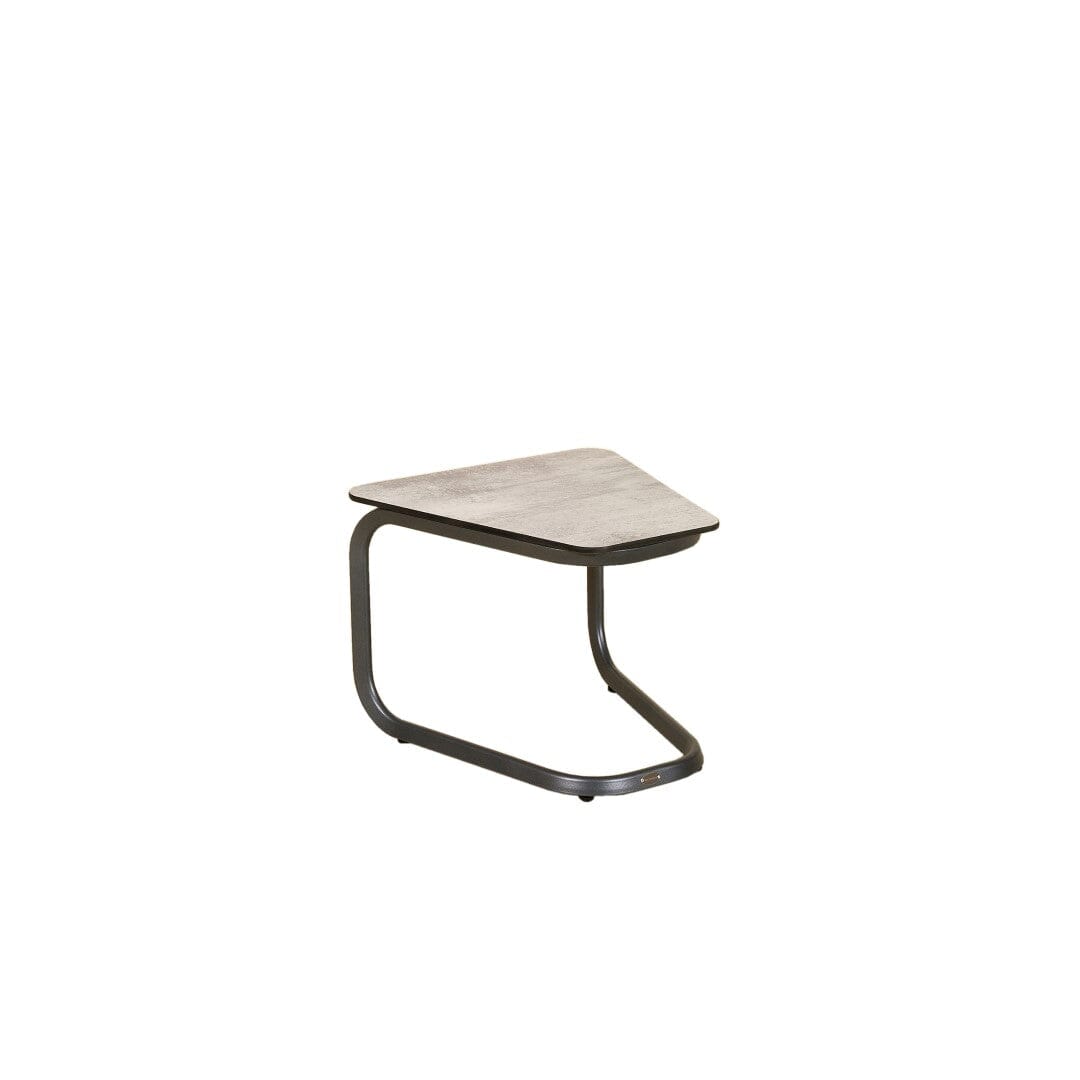 Les Jardins Yolo Table basse Structure Gris espace / Plateau HPL décor Béton ciré