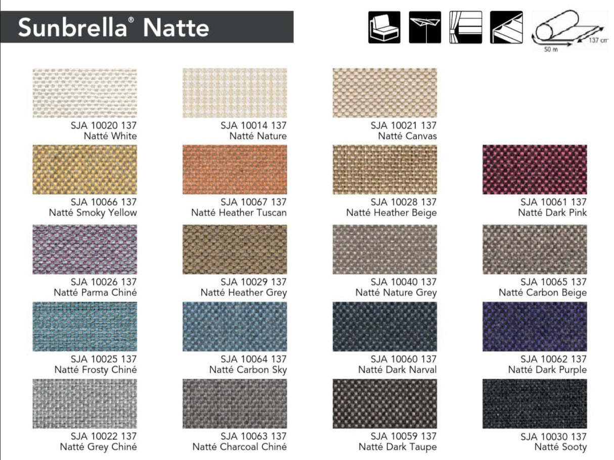 Liah Coussin Matelas standard pour Chaise longue 204x60cm en Tissu Sunbrella