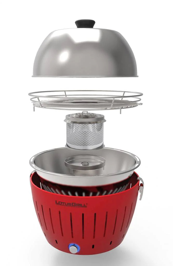 LotusGrill G280 Couvercle Inox pour Grill à charbon