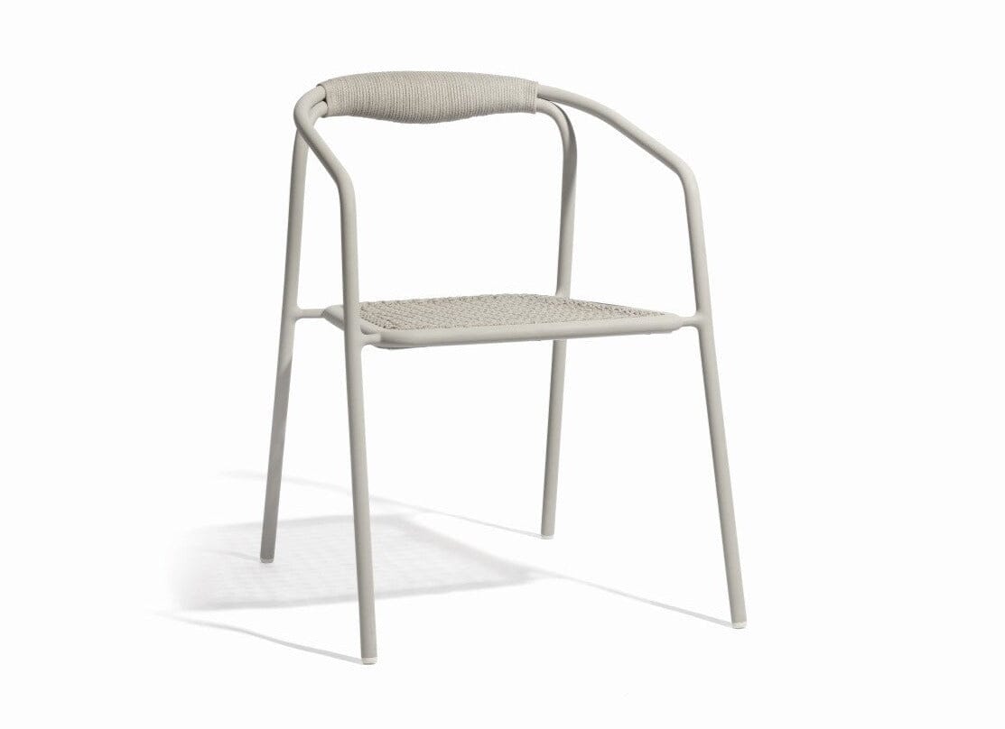 Manutti Duo Fauteuil repas, coussins en sus Flint AF13 - Rope Pepper 4.5mm (1R04)