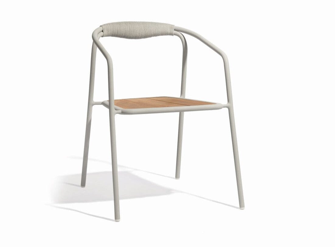 Manutti Duo Fauteuil repas, coussins en sus Flint AF13 - Teak (HFTK)