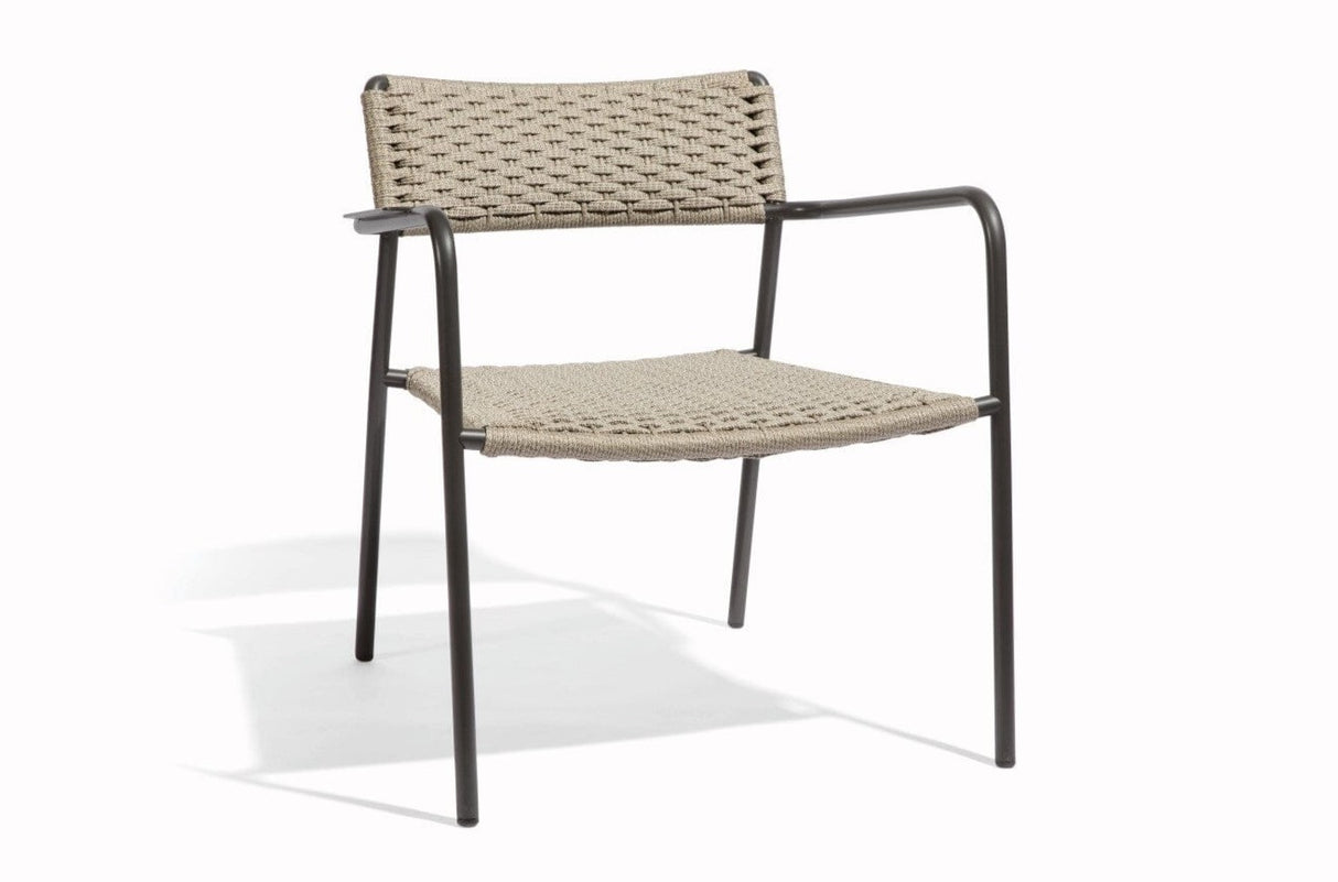 Manutti Echo Fauteuil club 1-Seater Lava AF10 - Rope Bronze 11mm (2R01)