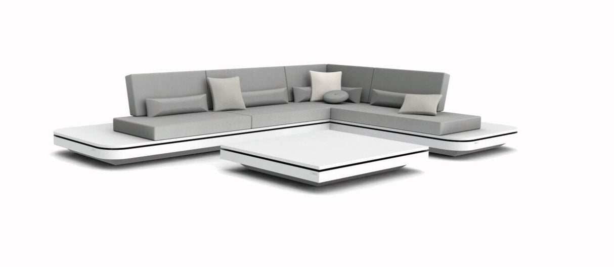 Manutti Elements Concept 1, coussins en sus White AF08 + Quaryl white (Q8)