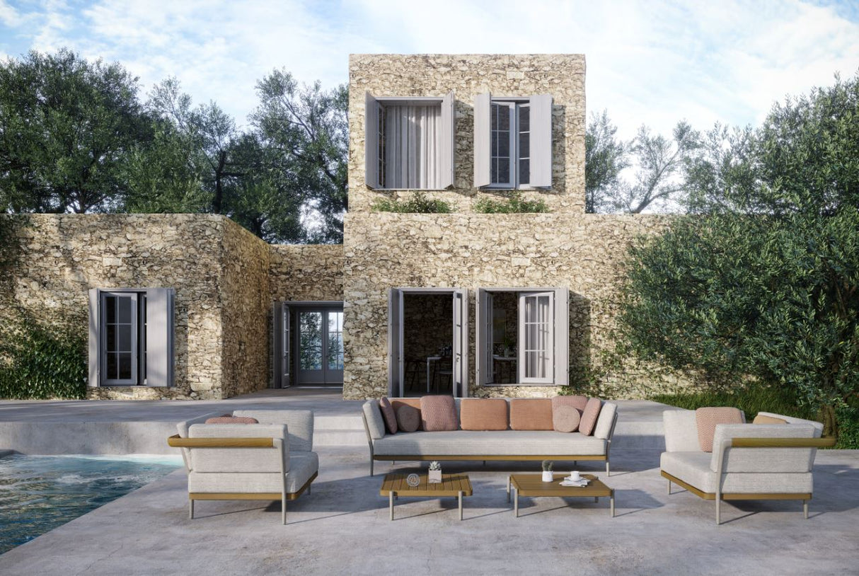 Manutti Flex Canapé 3-Seater, coussins en sus