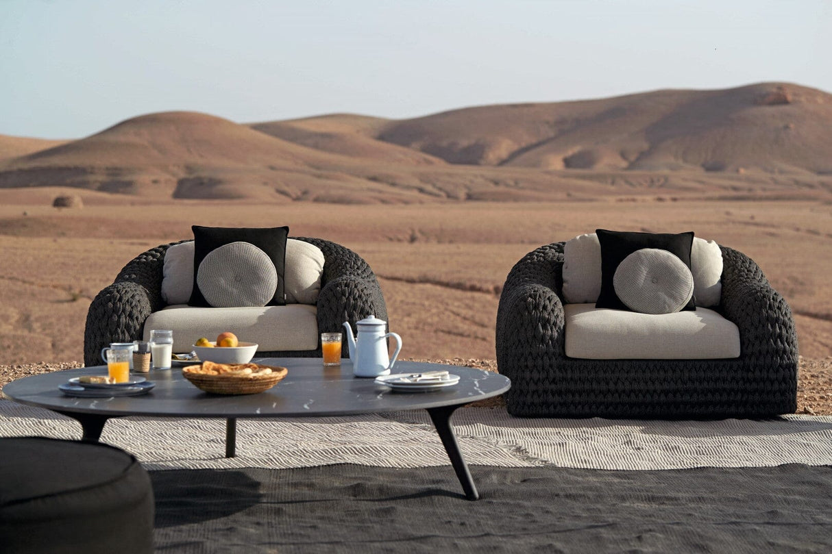 Manutti Kobo Fauteuil club 1-Seater, coussins en sus