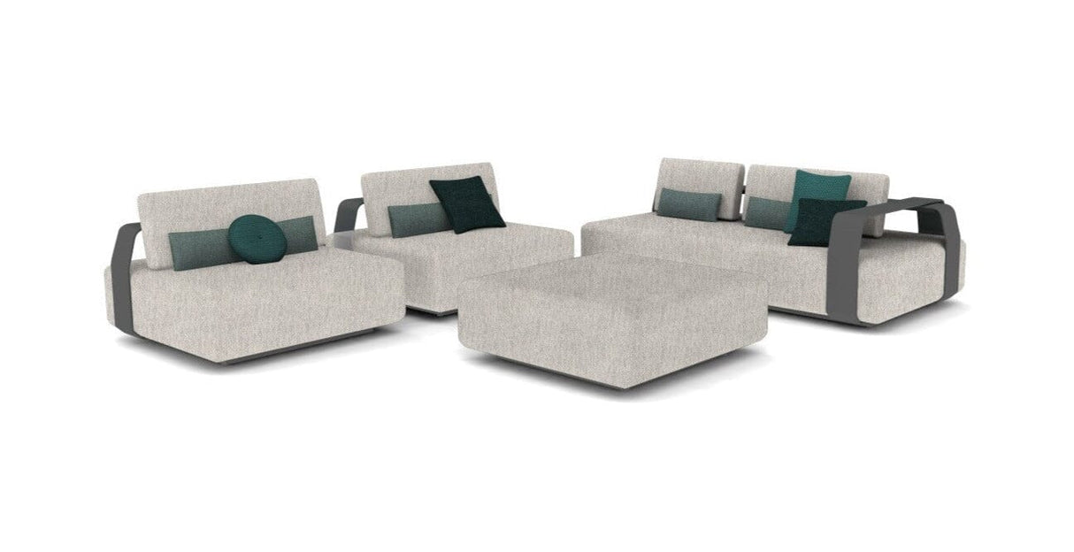 Manutti Kumo Concept 3, coussins en sus Lava AF10