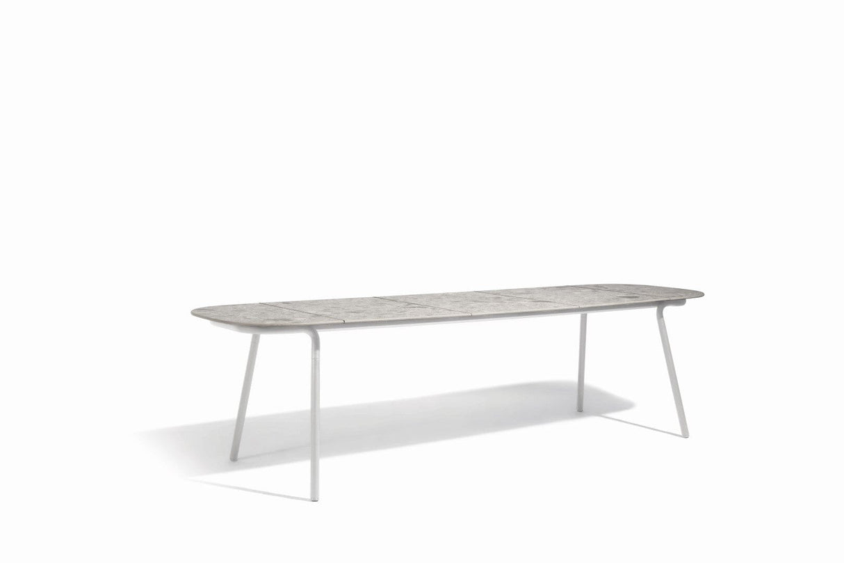 Manutti Minus Table 280x85cm D 75h Hauteur: 75cm Flint AF13 Céramique Fossil 12mm (5K53)