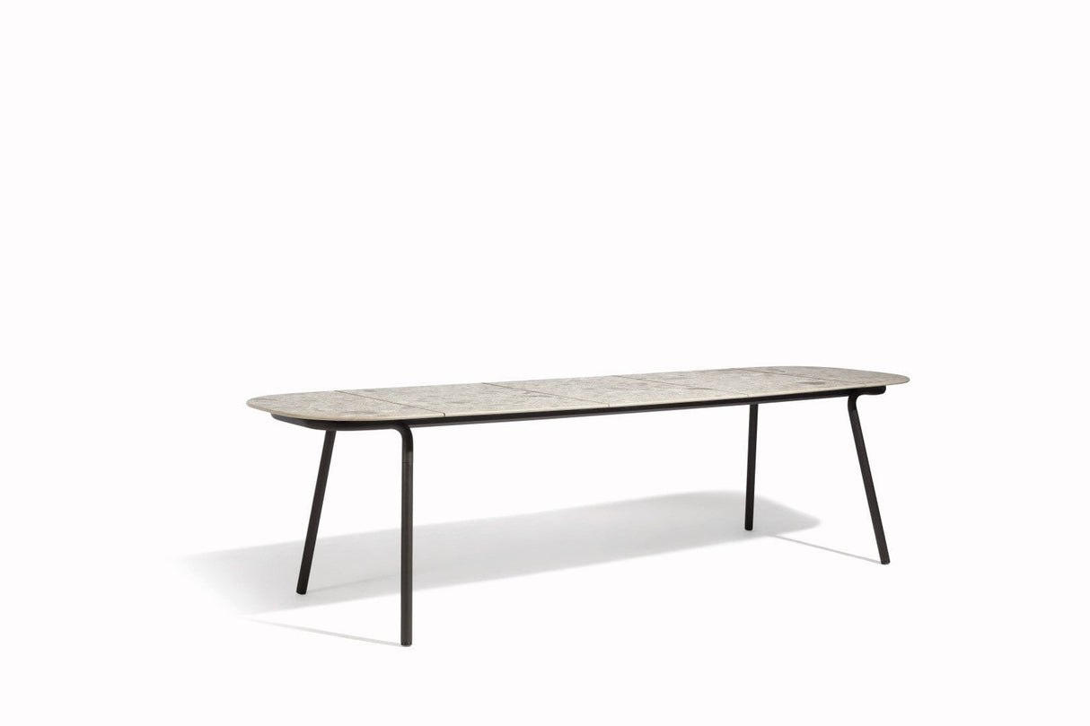 Manutti Minus Table 280x85cm D 75h Hauteur: 75cm Lava AF10 Céramique Fossil 12mm (5K53)