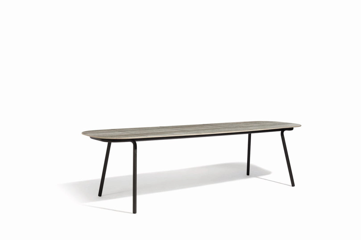 Manutti Minus Table 280x85cm D 75h Hauteur: 75cm Lava AF10 Céramique Travertin 12mm (5K54)