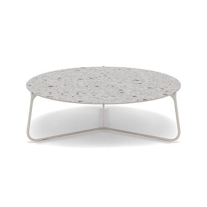 Manutti Mood Coffee table - Table basse ronde Ø 100cm h:33cm Plateau Céramique ou HPL Flint SF13 Ceramic Fossil 12mm 5K53