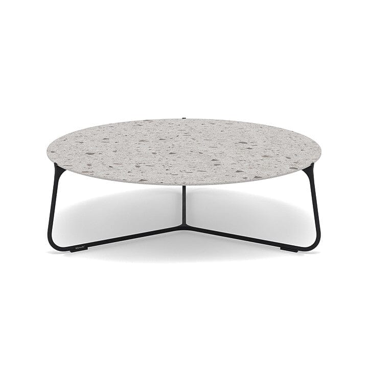 Manutti Mood Coffee table - Table basse ronde Ø 100cm h:33cm Plateau Céramique ou HPL Lava SF10 Ceramic Fossil 12mm 5K53