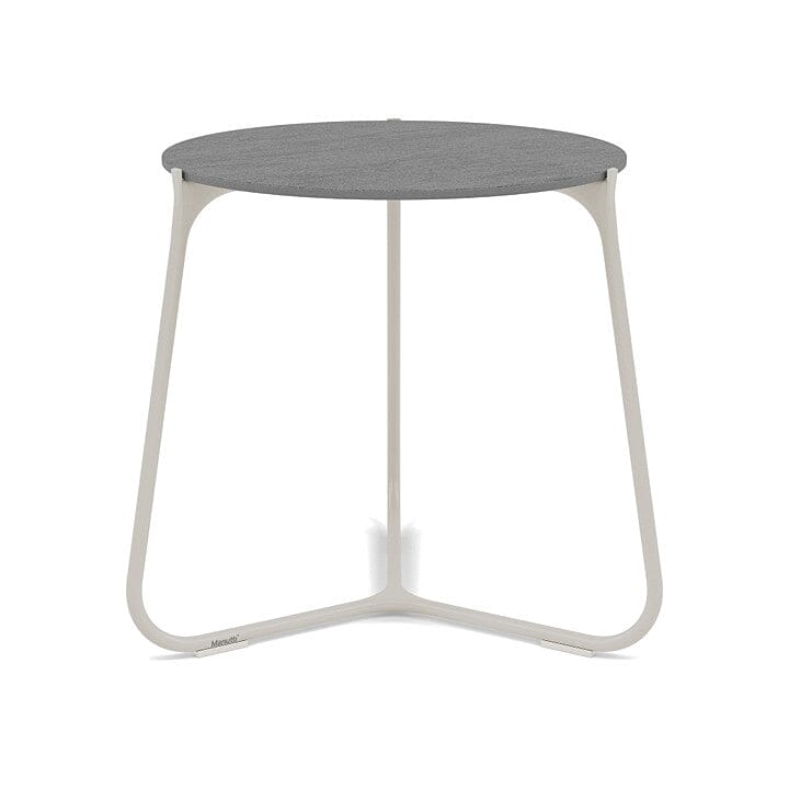 Manutti Mood Coffee table - Table basse ronde Ø 42cm h:45cm Plateau Céramique ou HPL Flint SF13 Ceramic Basalt Grey 6mm 6K70