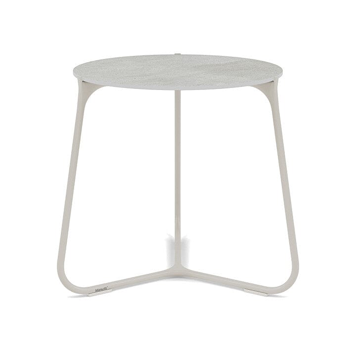Manutti Mood Coffee table - Table basse ronde Ø 42cm h:45cm Plateau Céramique ou HPL Flint SF13 Ceramic Concrete 12mm 5K68