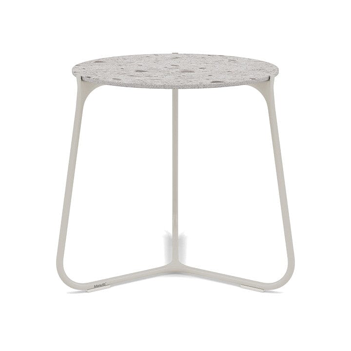 Manutti Mood Coffee table - Table basse ronde Ø 42cm h:45cm Plateau Céramique ou HPL Flint SF13 Ceramic Fossil 12mm 5K53