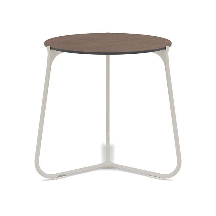 Manutti Mood Coffee table - Table basse ronde Ø 42cm h:45cm Plateau Céramique ou HPL Flint SF13 Ceramic Quartz 6mm 6K64