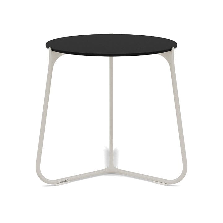 Manutti Mood Coffee table - Table basse ronde Ø 42cm h:45cm Plateau Céramique ou HPL Flint SF13 Trespa Black 2T92