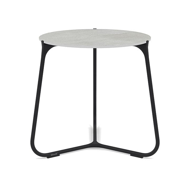 Manutti Mood Coffee table - Table basse ronde Ø 42cm h:45cm Plateau Céramique ou HPL Lava SF10 Ceramic Concrete 12mm 5K68