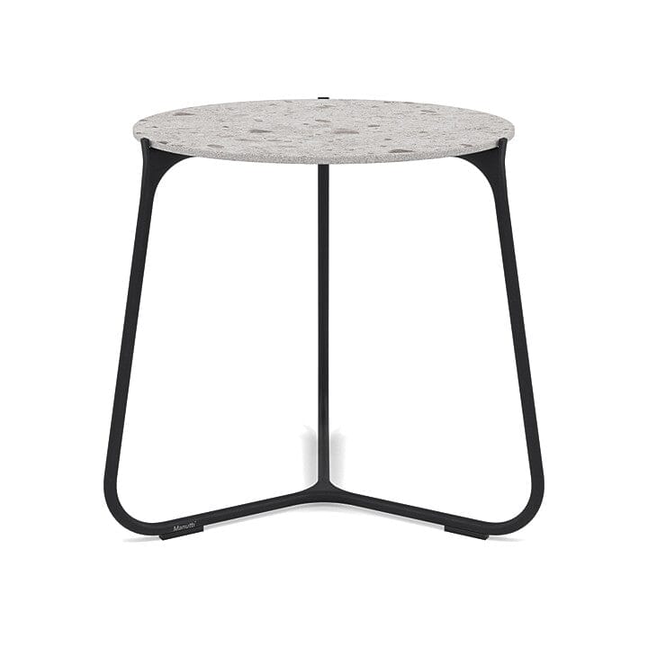 Manutti Mood Coffee table - Table basse ronde Ø 42cm h:45cm Plateau Céramique ou HPL Lava SF10 Ceramic Fossil 12mm 5K53