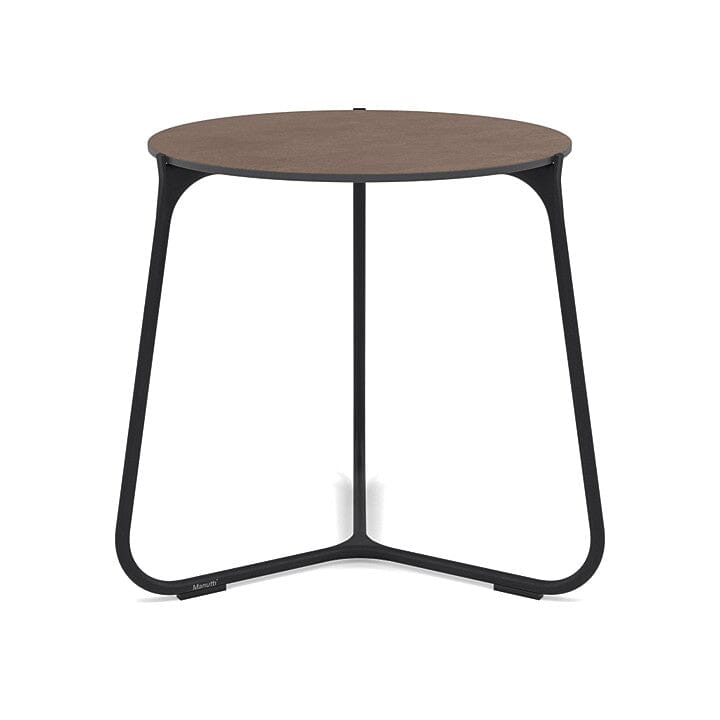 Manutti Mood Coffee table - Table basse ronde Ø 42cm h:45cm Plateau Céramique ou HPL Lava SF10 Ceramic Quartz 6mm 6K64