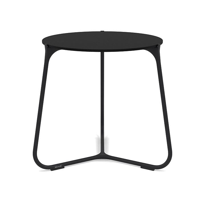 Manutti Mood Coffee table - Table basse ronde Ø 42cm h:45cm Plateau Céramique ou HPL Lava SF10 Trespa Black 2T92