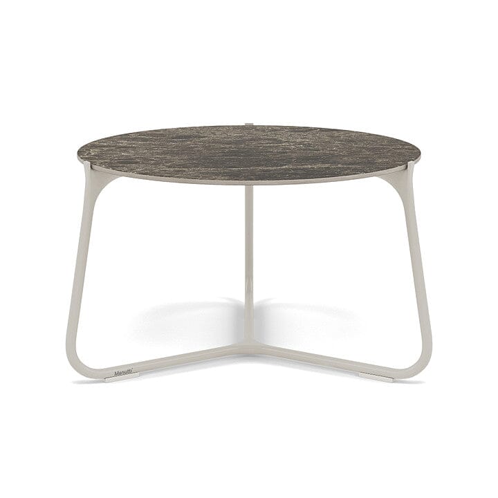 Manutti Mood Coffee table - Table basse ronde Ø 60cm h:38cm Plateau Céramique ou HPL Flint SF13 Ceramic Emperador 12mm 5K69