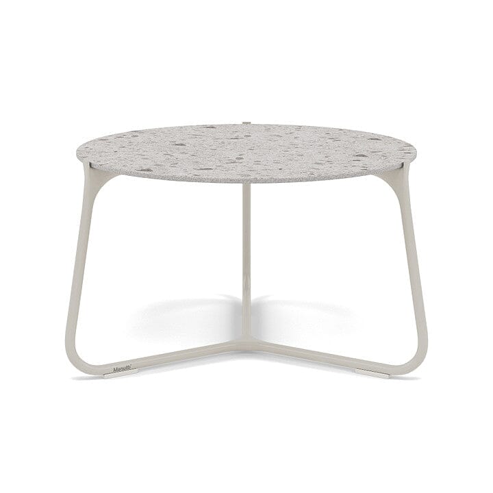 Manutti Mood Coffee table - Table basse ronde Ø 60cm h:38cm Plateau Céramique ou HPL Flint SF13 Ceramic Fossil 12mm 5K53