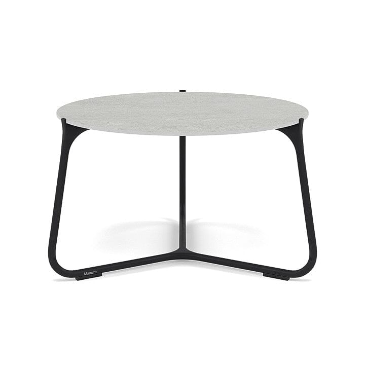 Manutti Mood Coffee table - Table basse ronde Ø 60cm h:38cm Plateau Céramique ou HPL Lava SF10 Ceramic Concrete 12mm 5K68