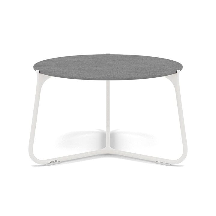 Manutti Mood Coffee table - Table basse ronde Ø 60cm h:38cm Plateau Céramique ou HPL White SF08 Ceramic Basalt Grey 6mm 6K70