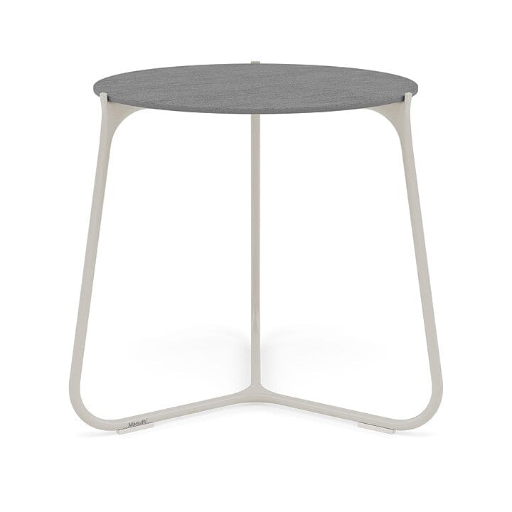 Manutti Mood Coffee table - Table basse ronde Ø 60cm h:56cm Plateau Céramique ou HPL Flint SF13 Ceramic Basalt Grey 6mm 6K70