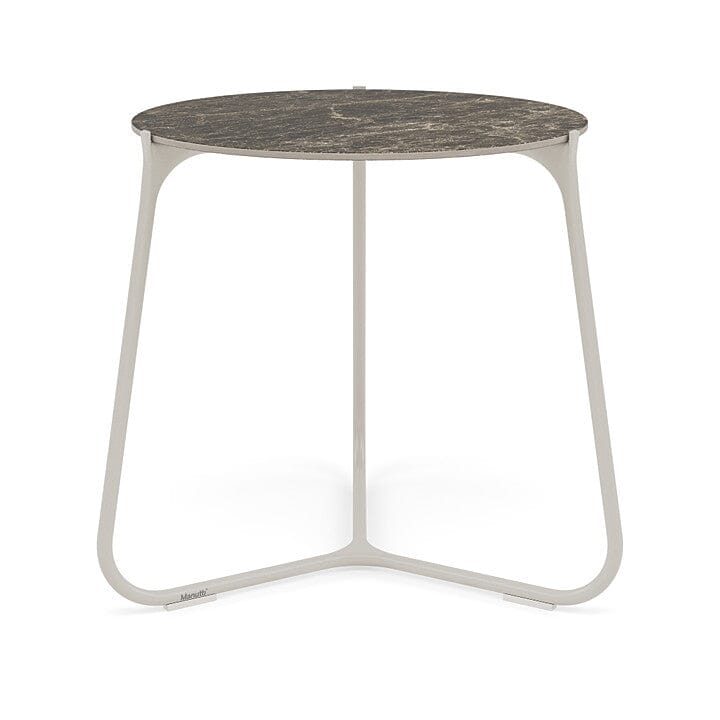 Manutti Mood Coffee table - Table basse ronde Ø 60cm h:56cm Plateau Céramique ou HPL Flint SF13 Ceramic Emperador 12mm 5K69
