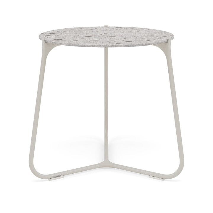 Manutti Mood Coffee table - Table basse ronde Ø 60cm h:56cm Plateau Céramique ou HPL Flint SF13 Ceramic Fossil 12mm 5K53